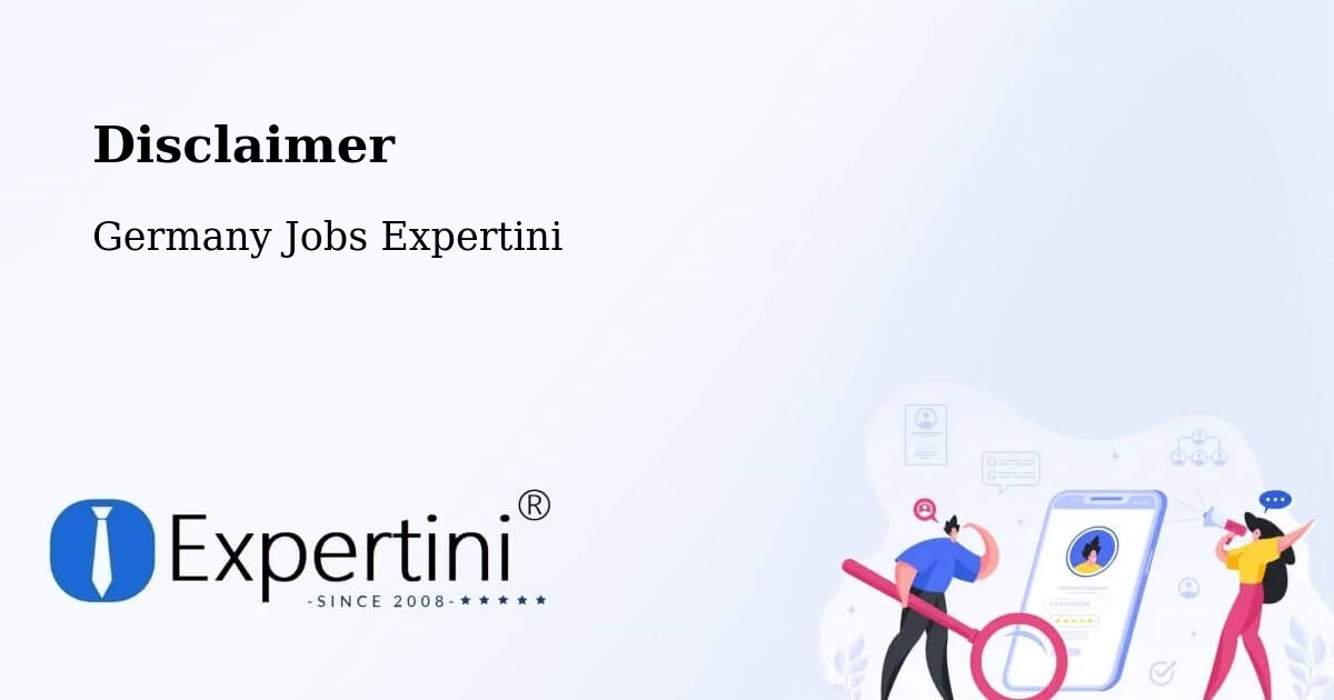 Disclaimer – Plauen - Germany Jobs Expertini